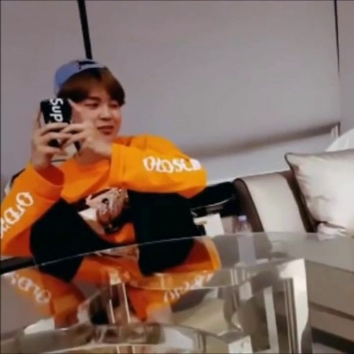 Jimin on sale orange hoodie