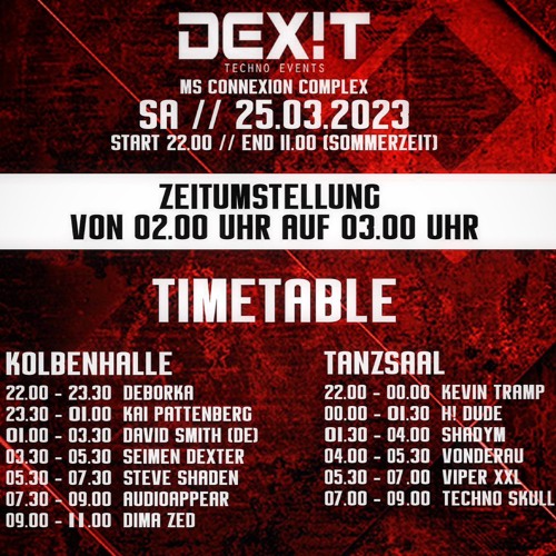 DEXIT, Seimen Dexter Bday Bash @ Ms Connexion Complex, Mannheim, 25.03.23