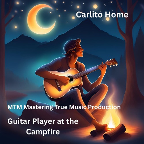 Guitar Player at the Campfire