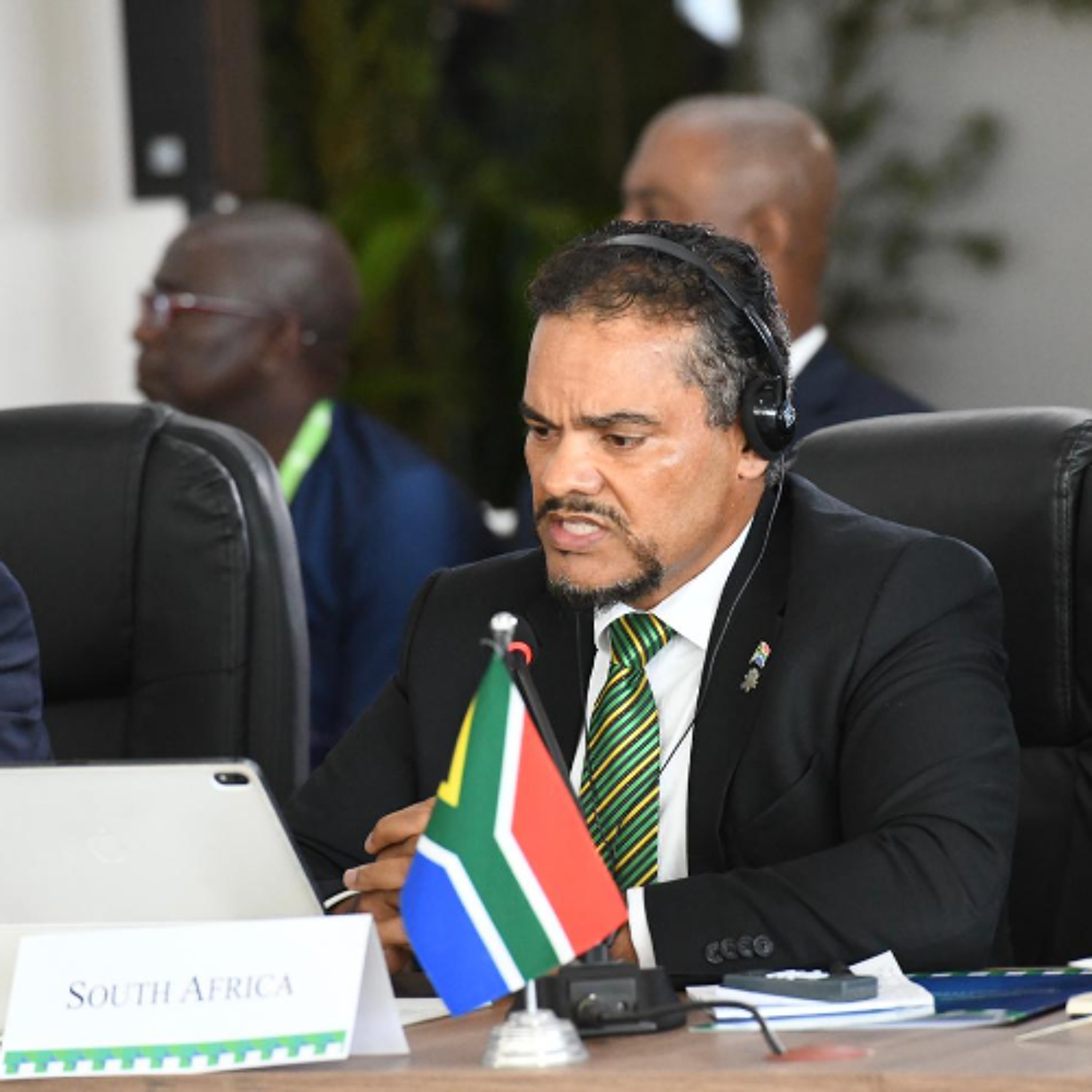 Deputy Minister Botes in conversation with Ubuntu Radio following the Ministerial Meeting of ZOPACAS in Brazil.