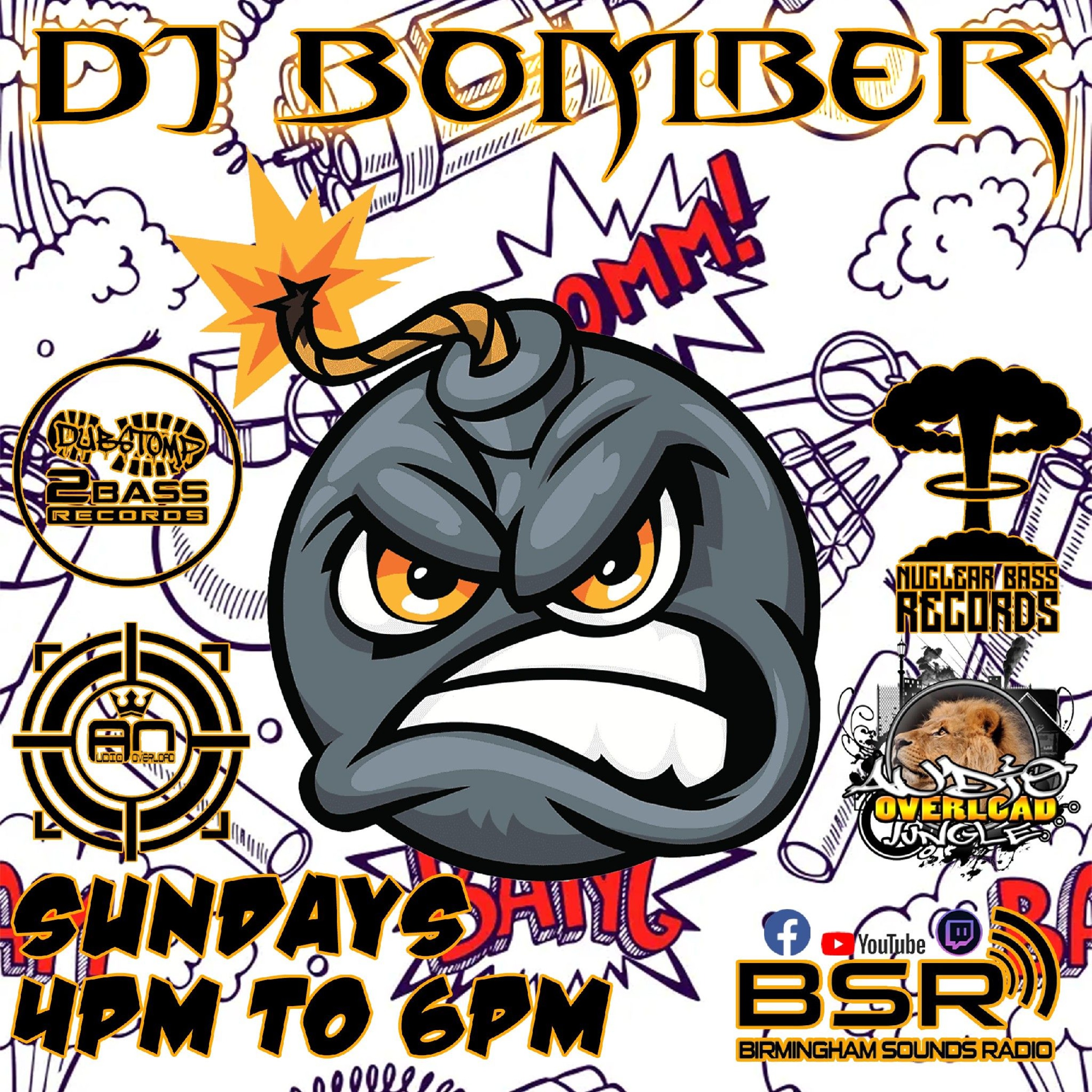 DJ BOMBER- DUBSTOMP 2 BASS RECORDS SHOW- LIVE FROM BIRMINGHAM SOUNDS RADIO. JUNE 1ST 2025 artwork