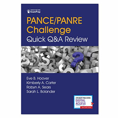 READ KINDLE 🖌️ PANCE/PANRE Challenge: Quick Q&A Review by  Eve Hoover DMSc  MS  PA-C