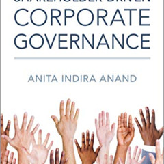 download KINDLE 📖 Shareholder-driven Corporate Governance by  Anita Indira Anand [PD