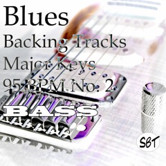 Blues Bass Guitar Backing Track A Major 95 BPM