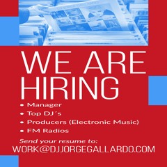 WE ARE HIRING - CONTRACT CONDITIONS (SPANISH) DJ Jorge Gallardo Entertainment Limited Company