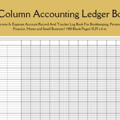 free read 12 Column Accounting Ledger Book: Income & Expense Account Record And Tracker