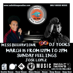 #82. March 15th. Radio Ibiza Paradise Sunday Feelings Program Compilation by Dj Yooks