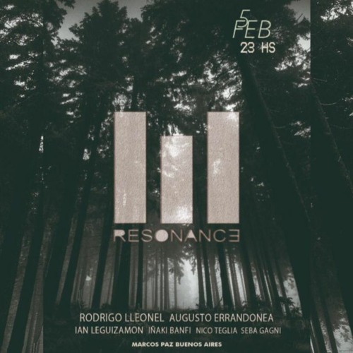 "Resonance" Sábado 5 Feb.