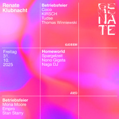 spargelzeit @ Renate Halloween '25