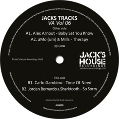 A2. aMo (um) & Mills - "Therapy- Jacks Tracks VA Vol 6 -VINYL ONLY preview.