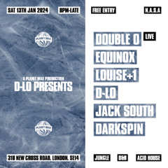 D-Lo Presents at Planet Wax - Darkspin Set 13th Jan 2024