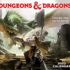 [View] KINDLE 📮 Dungeons & Dragons 2022 Deluxe Wall Calendar with Print: Cover Art f