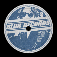 PREMIERE: Andy Bach - Try To Say To You (Stogov Remix) [Blur Records]