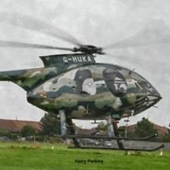 HUGHES MD500E helicopter - Takeoff