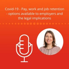 Covid - 19 - Pay, Work And Job Retention - Options available to employers & the legal implications