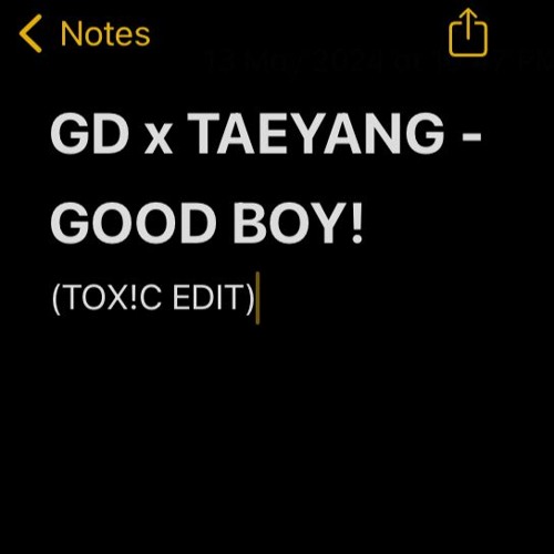 GD x TAEYANG - GOOD BOY! (TOX!C EDIT)