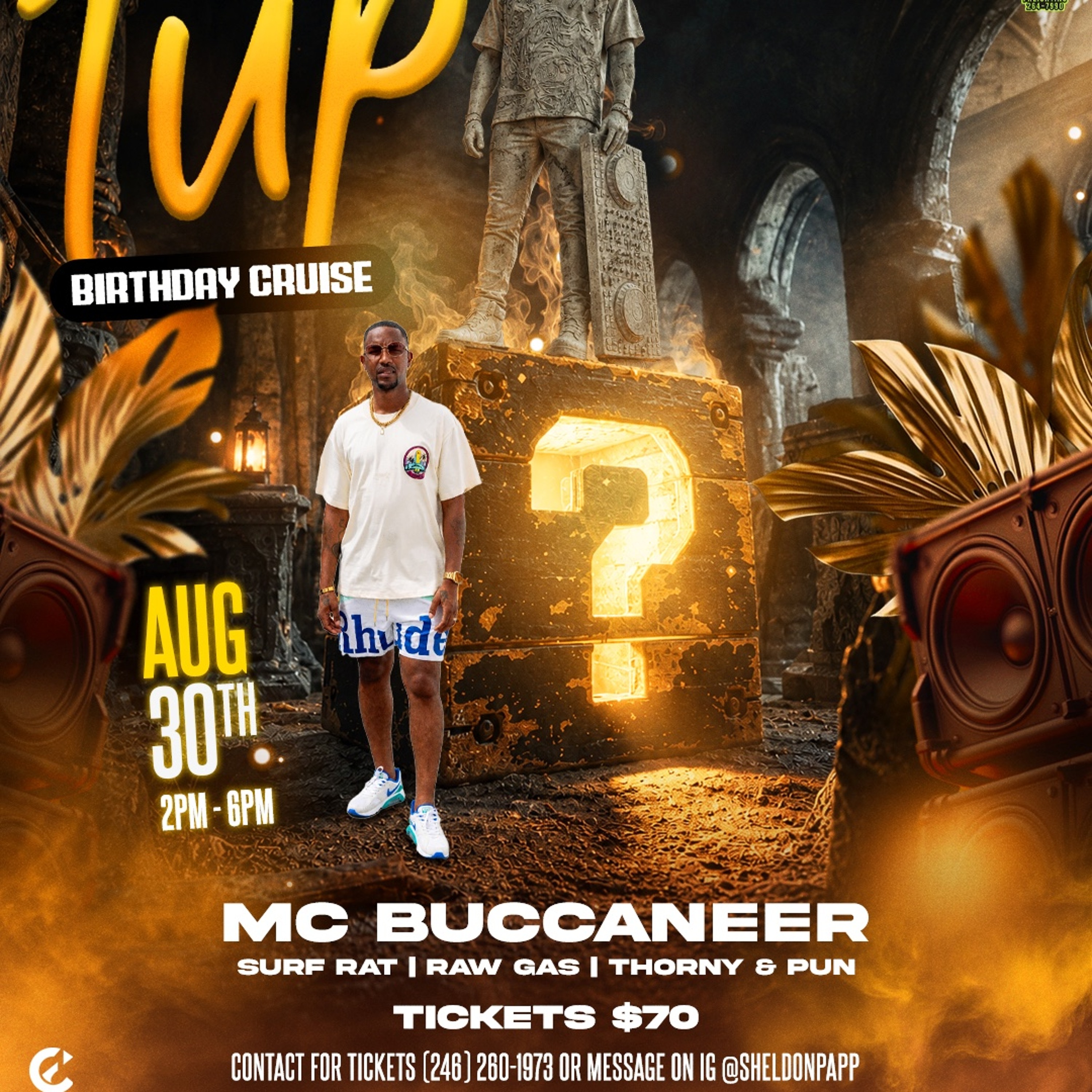 Sheldon Papp presents 1UP Birthday Cruise episode artwork