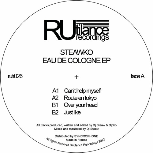 Steawko - Eau De Cologne Ep - ruti026