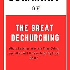 [ Summary Of The Great Dechurching (A guide to Jim Davis's Book) : Who’s Leaving, Why Are They