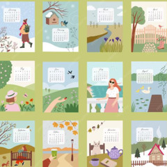 Круглый год (С.Маршак)