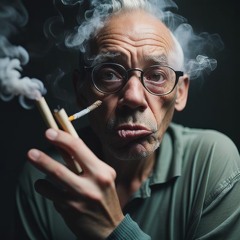 horrible awful disgusting bad old guy smoking a 200 POUND JOINT w/ CAELEN