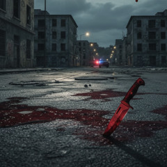 Blut auf Asphalt