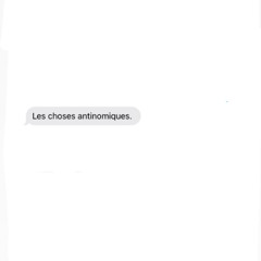 Les choses antinomiques - Allegory