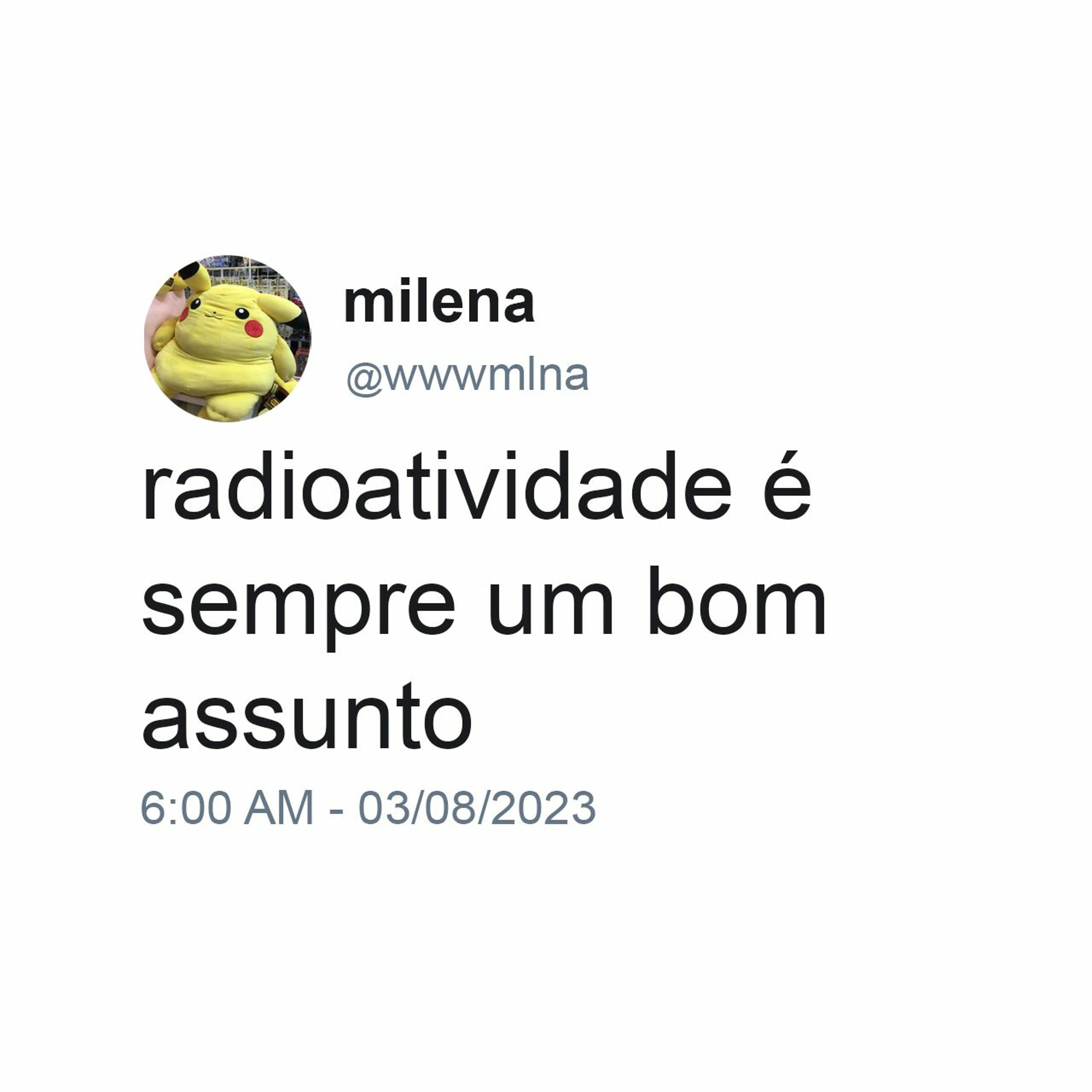 #28 - radioatividade é sempre um bom assunto