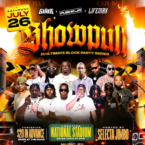 SHOW PULL 2 BLOCK PARTY JULY 26TH PROMO CD @PUSHAJR @LILGIANTTHEDJ @XTREME @CAMERON  @SELECTABIGGIE