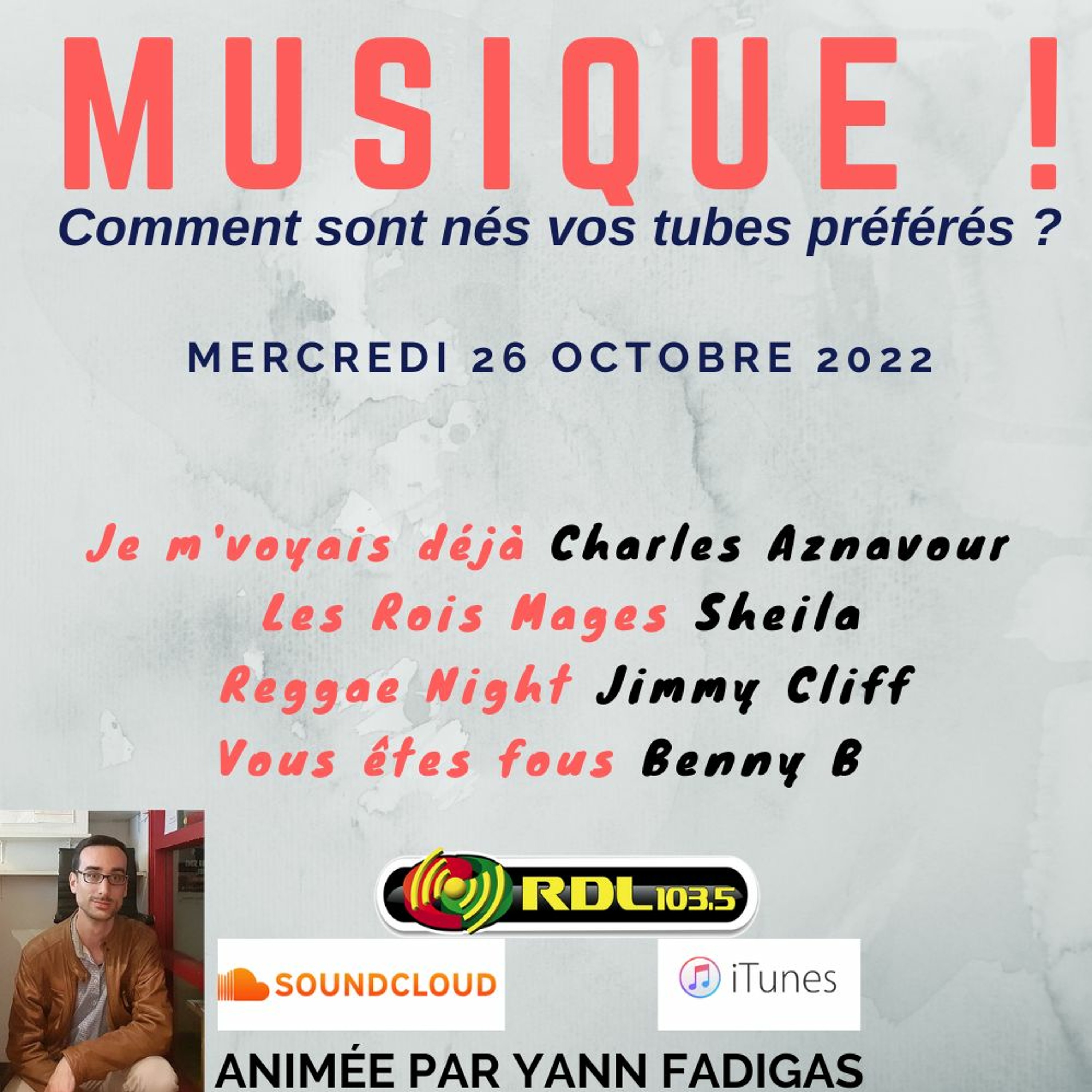 MUSIQUE ! 149 - 26 10 22 - "Je m'voyais déjà" (Aznavour) / "Les Rois Mages" (Sheila) / Jimmy Cliff episode artwork