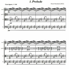 Pawel Strzelecki: 1. Prelude [String Quartet No. 18 "No Silence" (2024)].