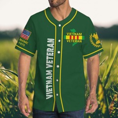 Personalized Vietnam Veteran Baseball Jerseys