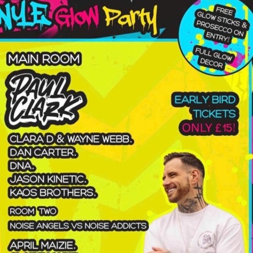 Clara D & Wayne Webb Addicts NYE Glow Party
