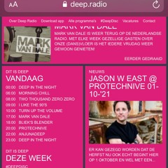 Jason W East live @ Protechnive at Deep Radio NL 01-10-2021