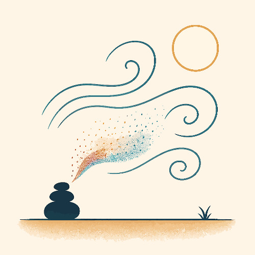 As in de wind