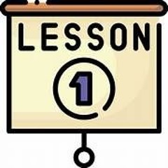 Lesson one