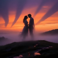 Silhouettes At Dusk