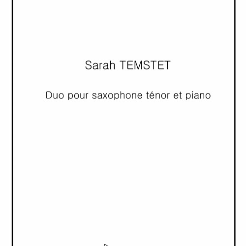 Duo pour saxophone Alto et Piano Sarah Temstet