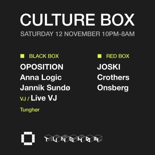 Tunghør @ Culture Box, November, 2022
