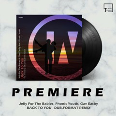 PREMIERE: Jelly For The Babies, Phonic Youth, Gav Easby - Back To You (dub.format Remix) [INU]