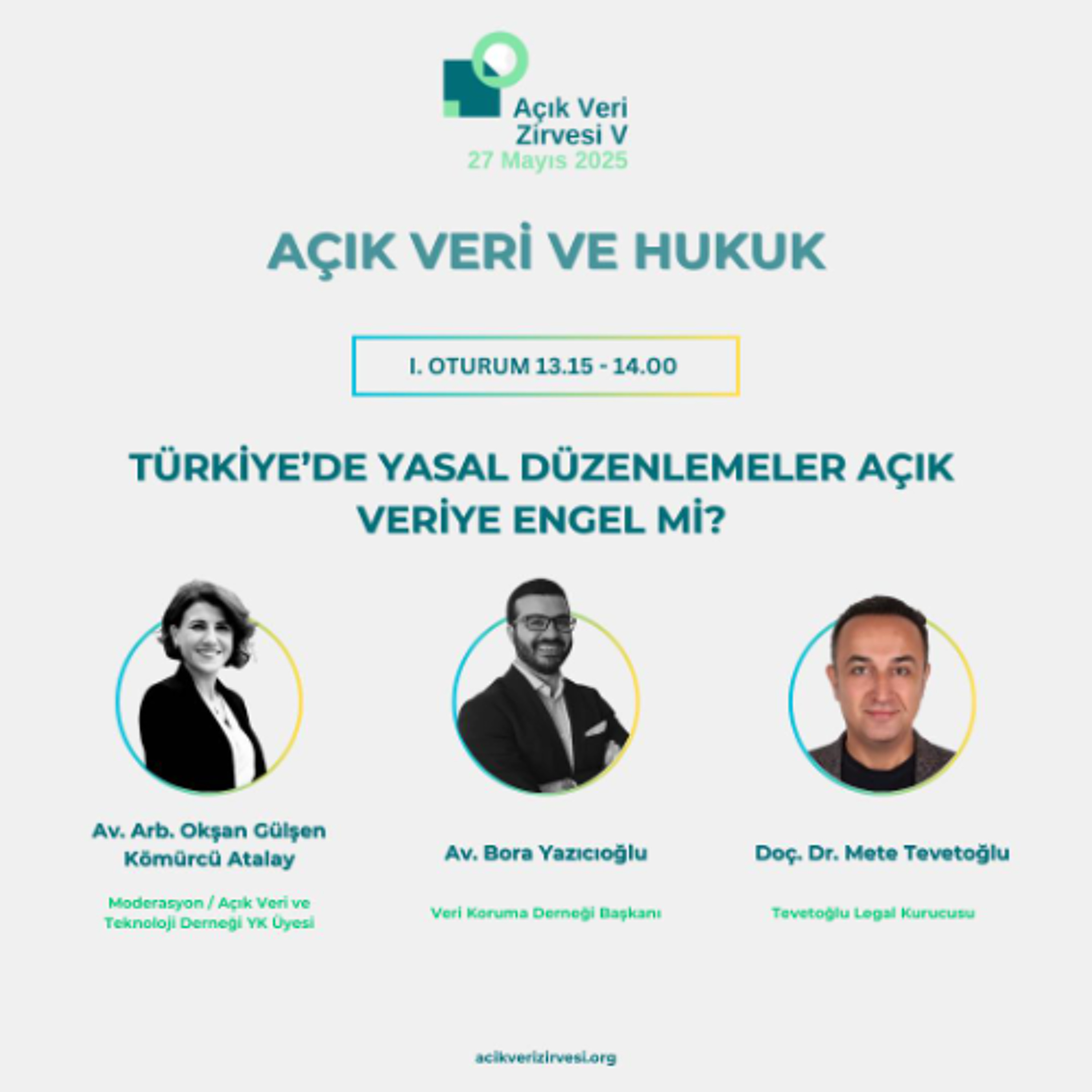“Türkiye'de Yasal Düzenlemeler Açık Veriye Engel mi?" | Açık Veri Zirvesi 2025 - I. Oturum episode artwork