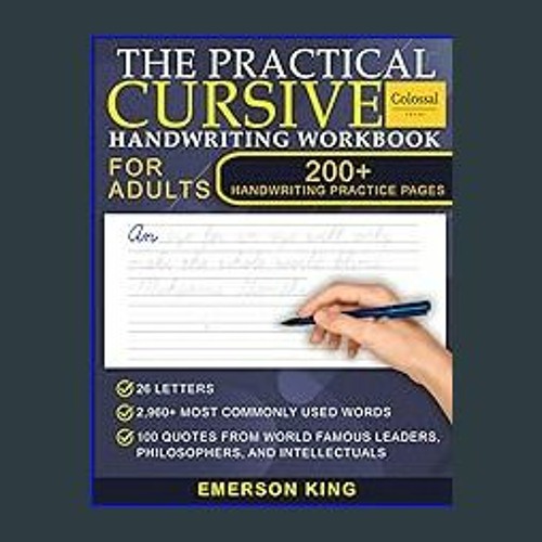 Stream [EBOOK] 📖 Cursive Handwriting Workbook for Adults - 200+ Pages of Handwriting  Practice for Adults: by Heethlightsh