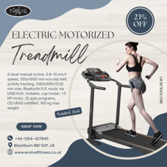Shop Foldable Bluetooth Treadmill with 3 Inclines | Evolve Fittness UK