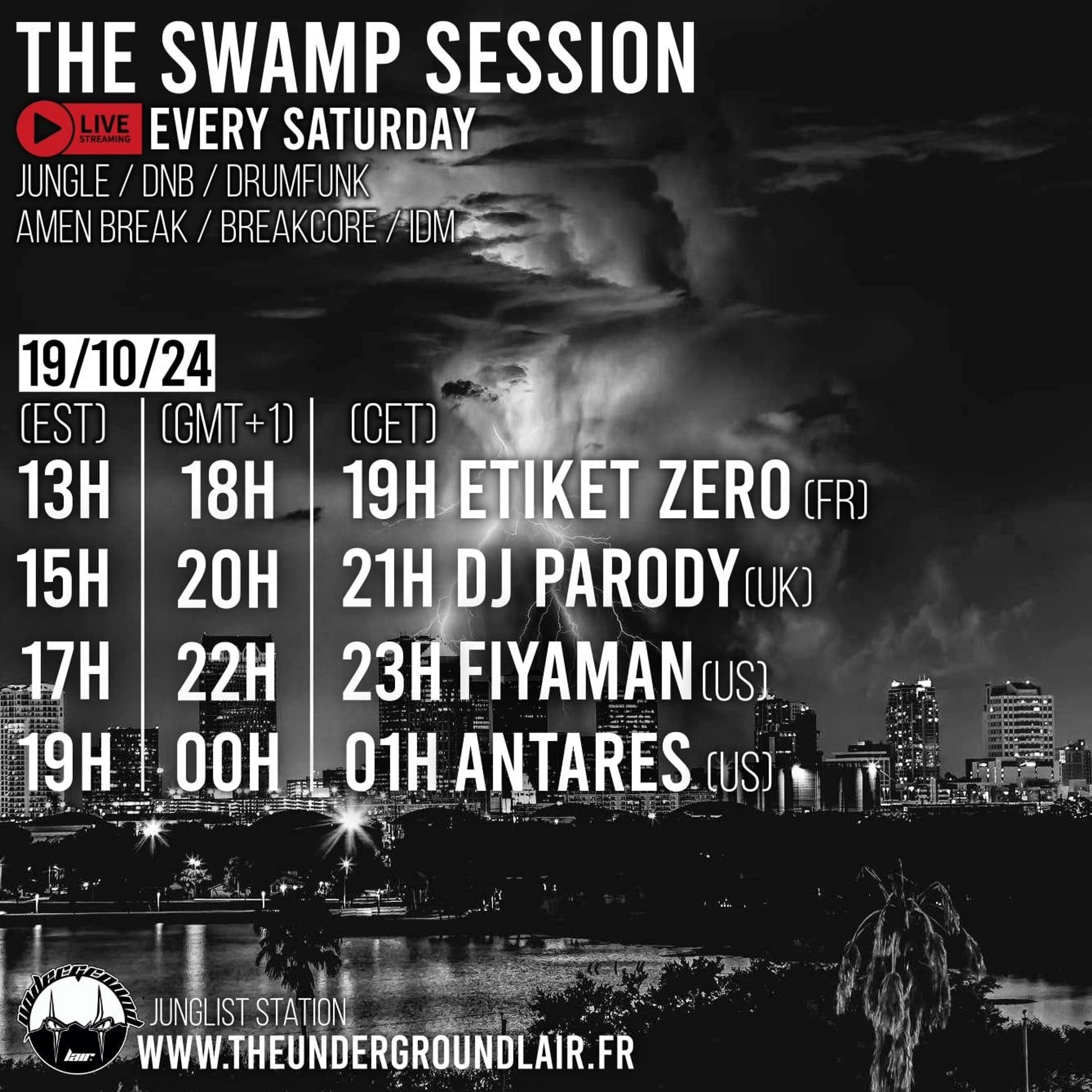 Antares LIVE On The Underground Lair - The Swamp Session - 19.20.2024 episode artwork