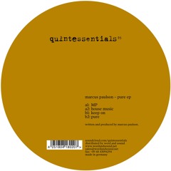 PREMIERE: Marcus Paulson - MP [Quintessentials]
