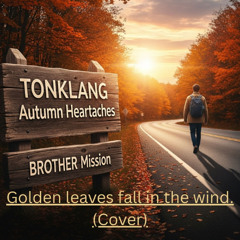 Golden leaves fall in the wind. (Cover)