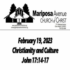 2023-02-19 - Christianity And Culture (John 17:14-17) - Nathan Franson