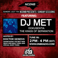 Doctor Genesis LIVE on DNBRADIO - NCDNB Sunday Sessions - DJ Met Guest Mix