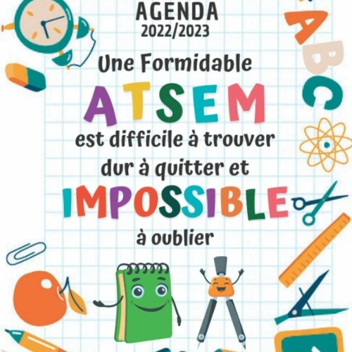 ⚡DOWNLOAD/⚡PDF  Cadeau Atsem: Agenda Atsem 2022 2023 | Planificateur Semainier 2