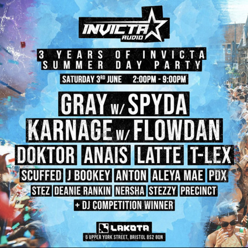 3 years of INVICTA: competition entry - dj CLOUDY